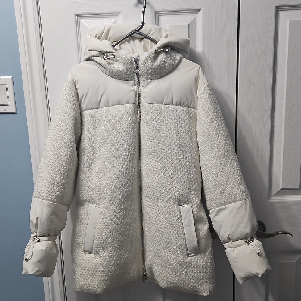Noize Winter Jacket Color Cream Size Medium